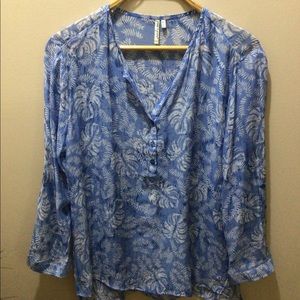 Grand & Greene sheer summer tunic top